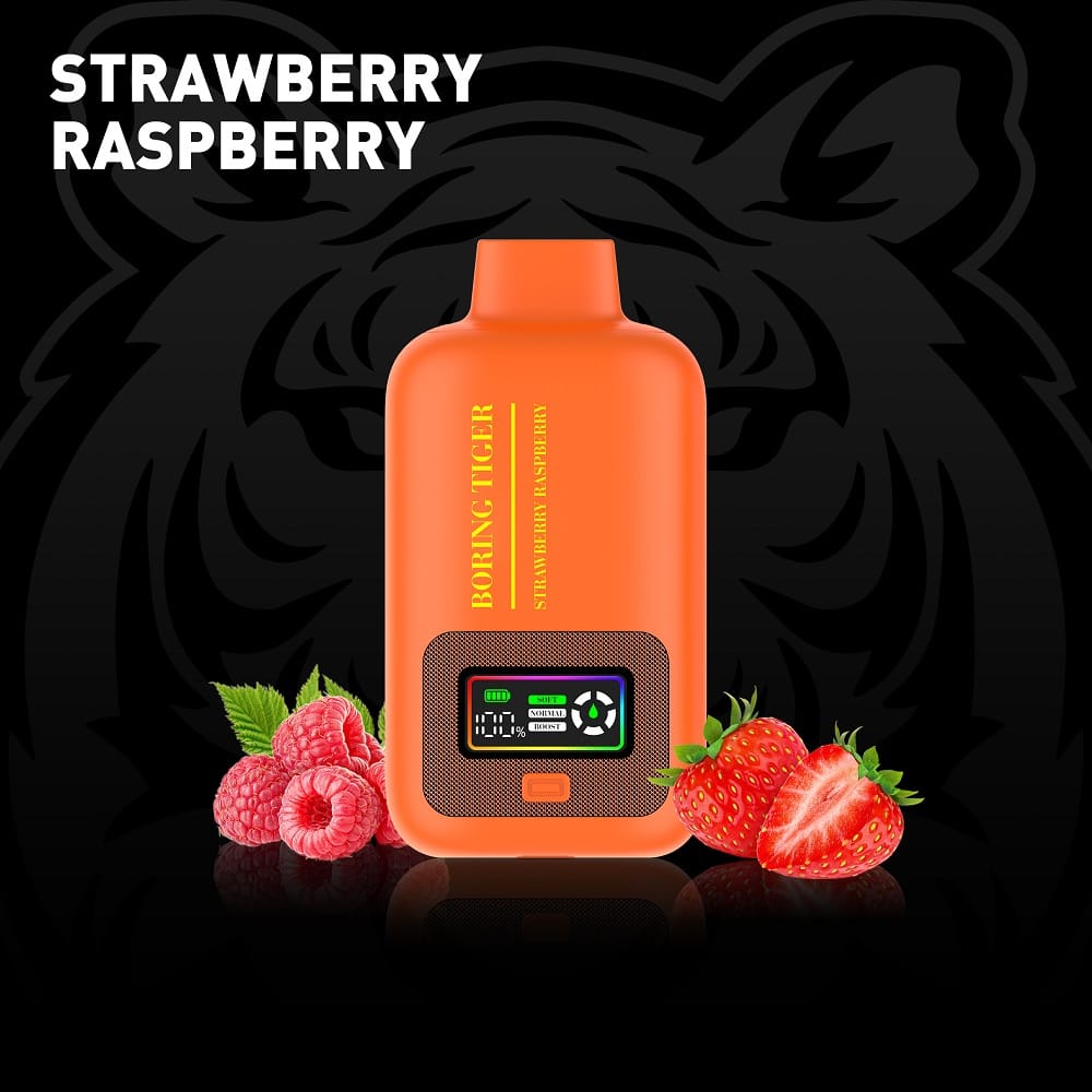boring_tiger_strawberry_raspberry_25000_puffs_quad_coils_Buy_Vapes_Online_SouthernNewEngland_Fast_Delivery_DabDrip_com